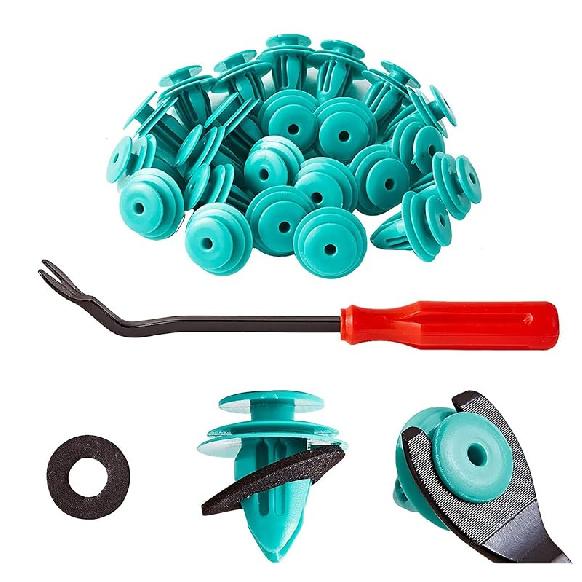 100Pcs Trim Door Panel Retainer Clips, Car Push Fastener Clips, Door Trim Clips For Toyota Corolla Camry Sequoia Tundra Tacoma, Replace OEM: 90467-10188 100PCS