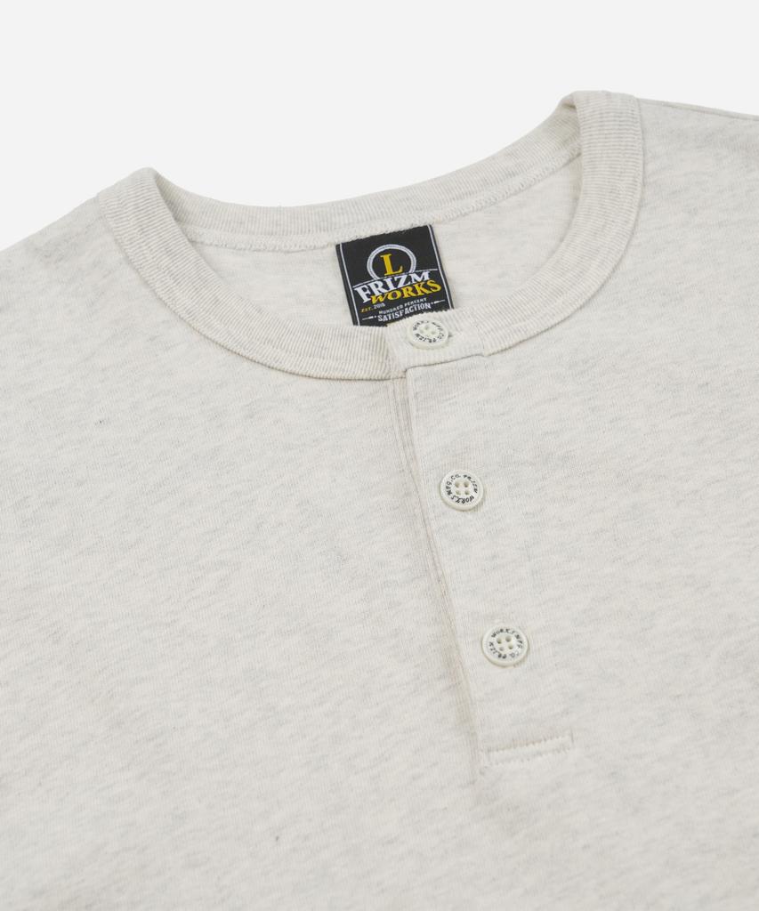 FRIZMWORKS Henley Neck Half Tee _ Oatmeal