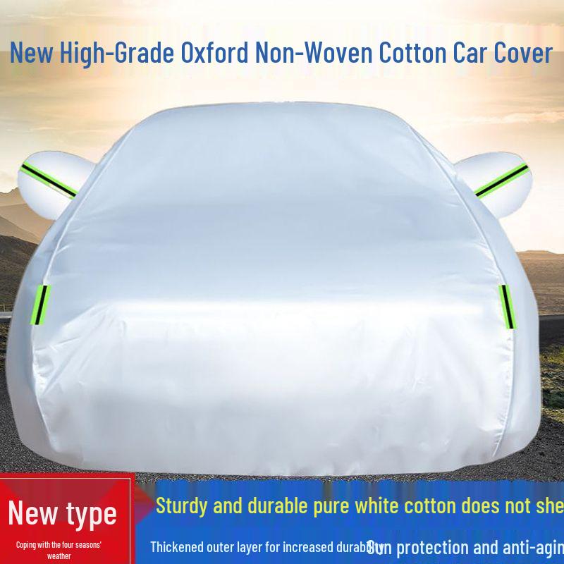 All-Season Universal Car Cover: Sunshade, Insulation, Rainproof, Snow Protection, Oxford Cloth, Thickened.
