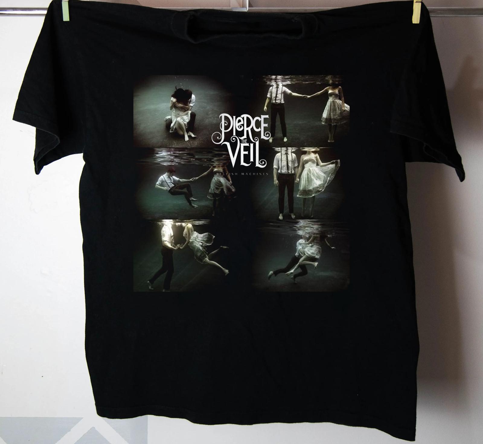 Pierce The Veil black t shirt Size S-5XL S