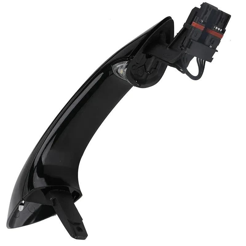For BMW 5 6 7 Series F07 F10 F11 F06 F12 F13 F01 F02 4X Black Outer Outside Exterior Comfort Access Door Handle Set 51217231931