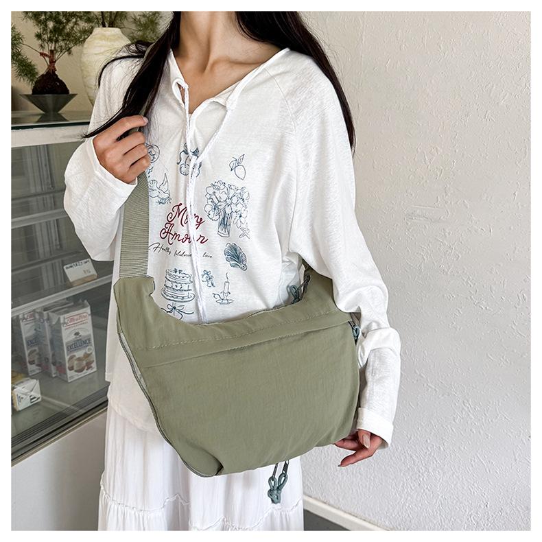 Japanese-Style Nylon Dumpling Bag - Large Capacity Youth Trend Crossbody and Shoulder Bag