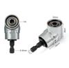 Impact Drill Driver Bit Set Extension Socket Adapter Hex Shank Right Angle