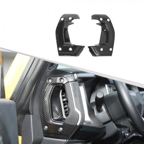 Seiten-Haltegriff-Abdeckung für die Mittelkonsole des Autos für Ford Bronco 21+ Kohlefaser