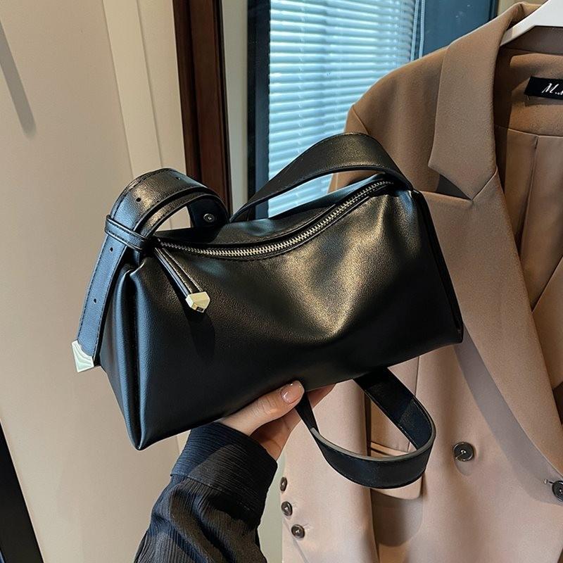 Stylowa Miękka Torba Listonoszka ze Skóry PU w Stylu Francuskim na Co Dzień