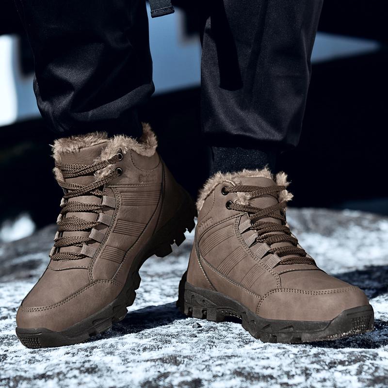 Pánské boty 2024 Nové Zimní Pantofle Teplé Pánské Boty Vodotěsné Protiskluzové Plyšové tenisky Pánské tenisky Boty Pánské tenisky Zima