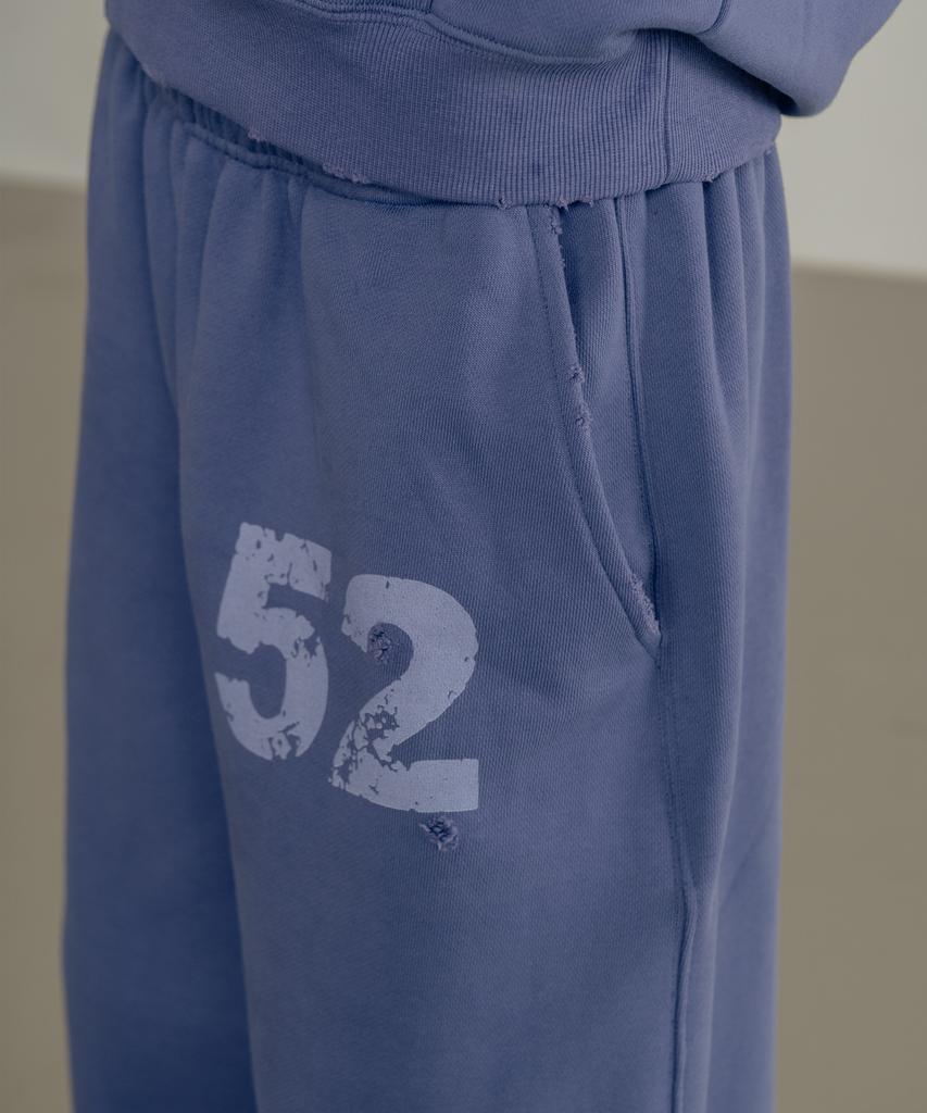 SSIN AND LEE (Uni) Rusty Cotton Sweatpants Blue