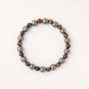 Europe, Europe and the United States new niche bead string stone bracelet women's silver black gallstone popular handmade beaded bracelet