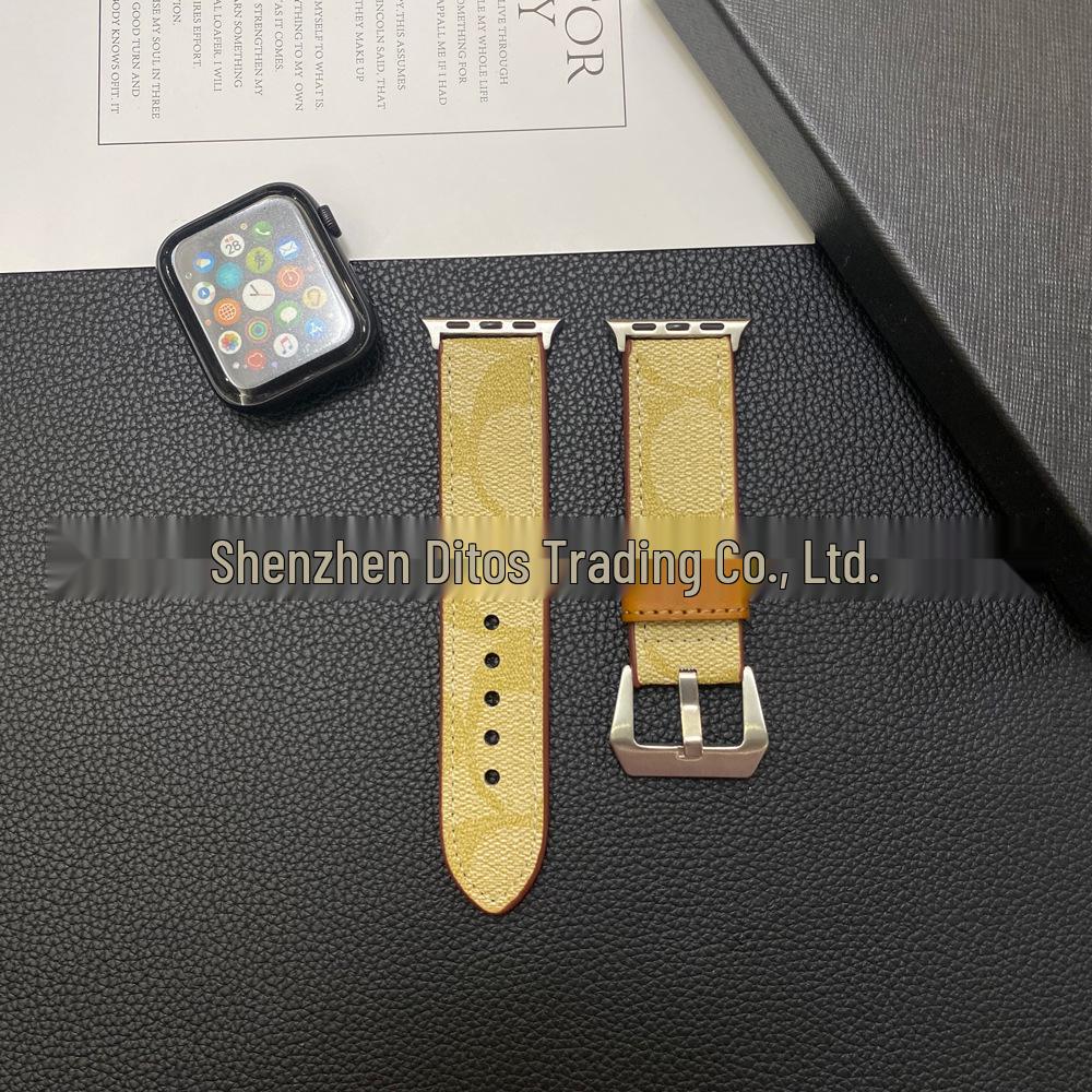 "Luxusní evropský a americký kožený řemínek pro Apple Watch" (Model S109876SE)"