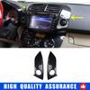 For Toyota RAV4 2006-2012 Carbon Fiber Console Emergency Light Switch Frame Trim