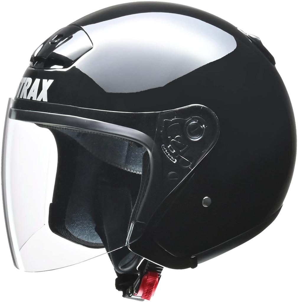 Motocyklová helma LEAD Jet STRAX černá VELKÁ, menší než SJ-4 63~64 cm