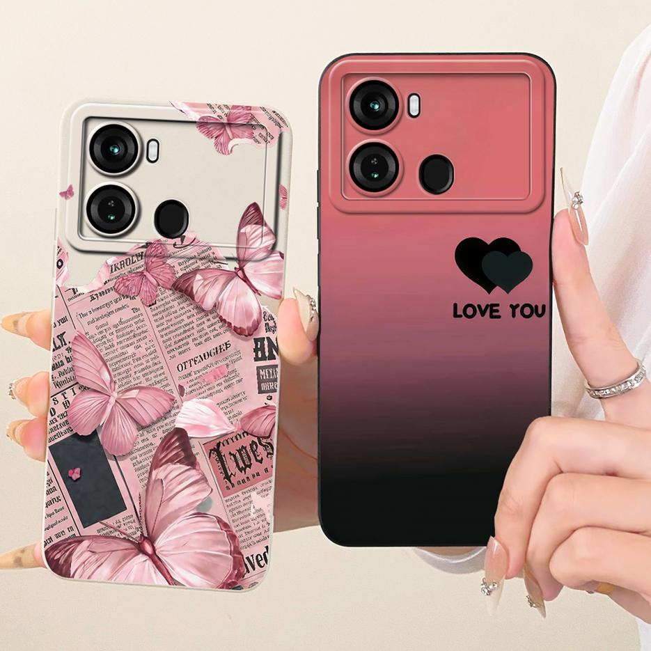 For Itel P40 Case P662L Cute Cat Panda Cartoon Cover Shockproof Soft TPU Phone Case For Itel P40 Plus P683L P 40 ItelP40 + Shell