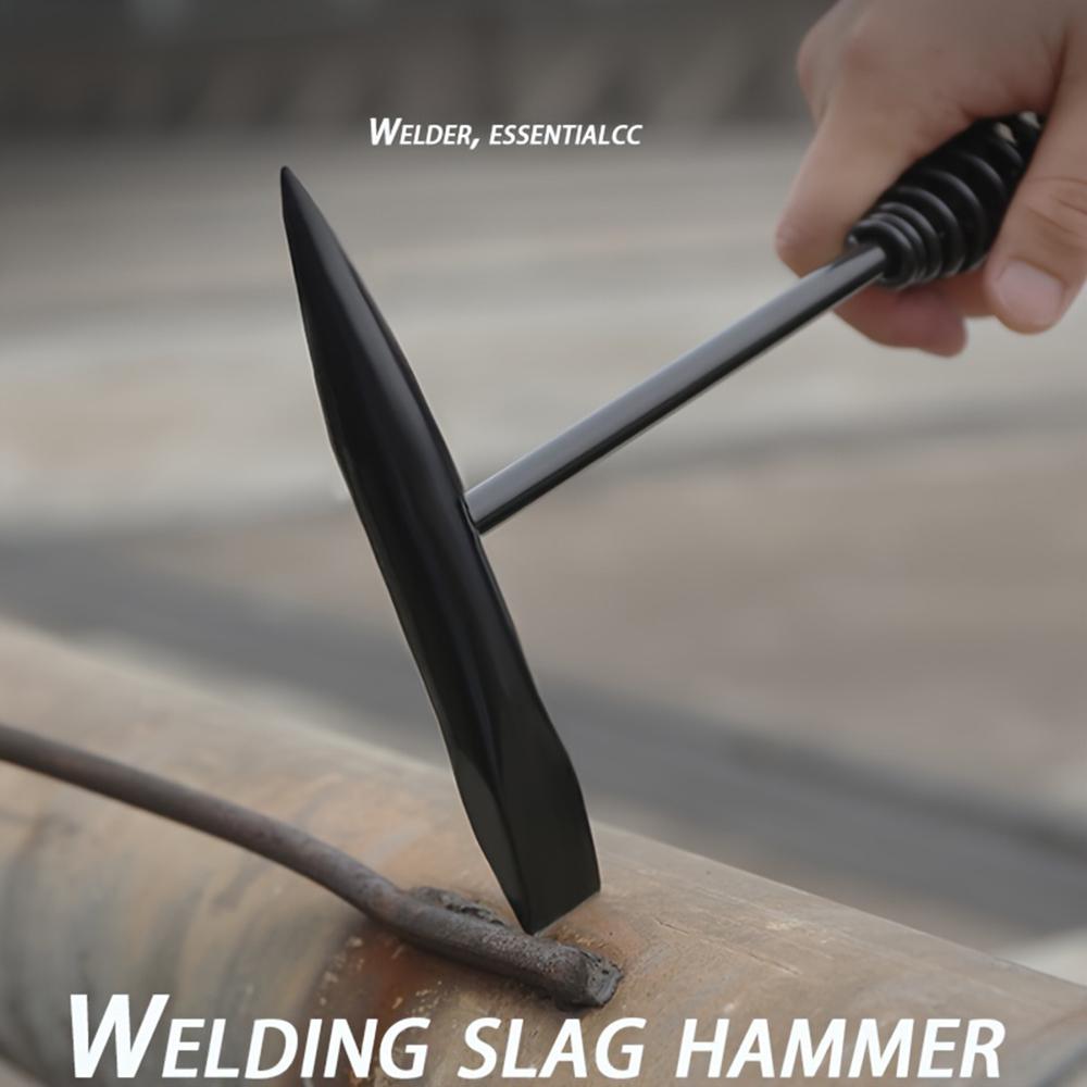 300/500g Odrezovací Svářecká Struska Kladivo Pružinová Rukojeť Svářecké Sekací Kladivo Vysoce Uhlíková Ocel, Odstraňování Rzi Svářecká Struska Kladivo