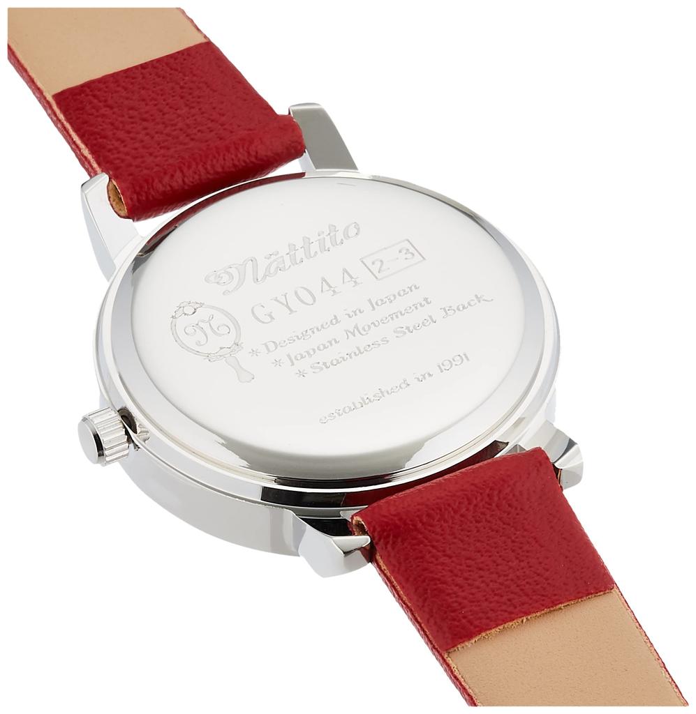 Fieldwork Analog Watch Lovely Silver Leather Strap Red (Fieldwork) GY044-4 Women's