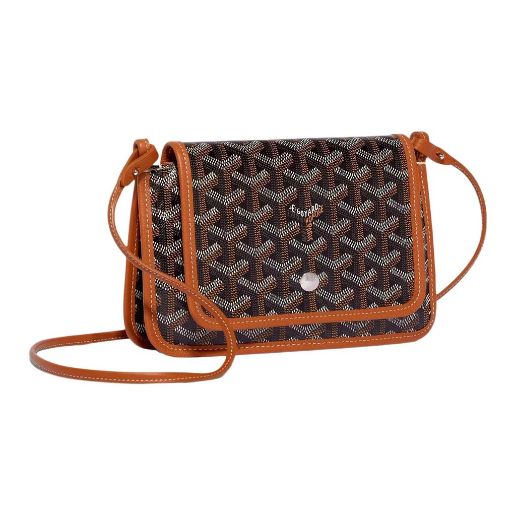 Goyard Plumet Y Monogram Multi-Pocket Detachable Shoulder Strap Canvas And Leather WOC Envelope Clutch Crossbody Shoulder Bag Unisex bags PLUMETPMLTY