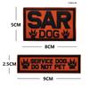 Individuelles Hundegeschirr Klettverschluss-Patch: Servicehund Abzeichen & Trainings Moral Abzeichen