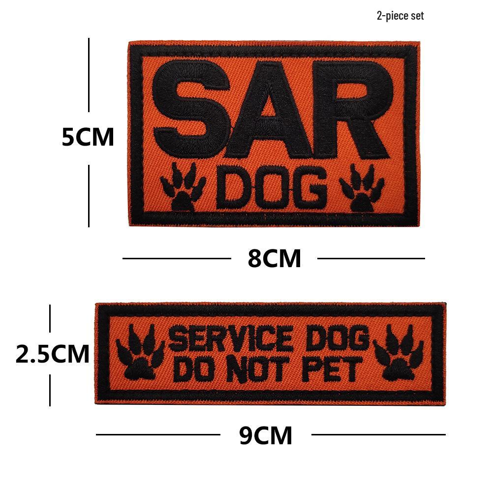 Individuelles Hundegeschirr Klettverschluss-Patch: Servicehund Abzeichen & Trainings Moral Abzeichen