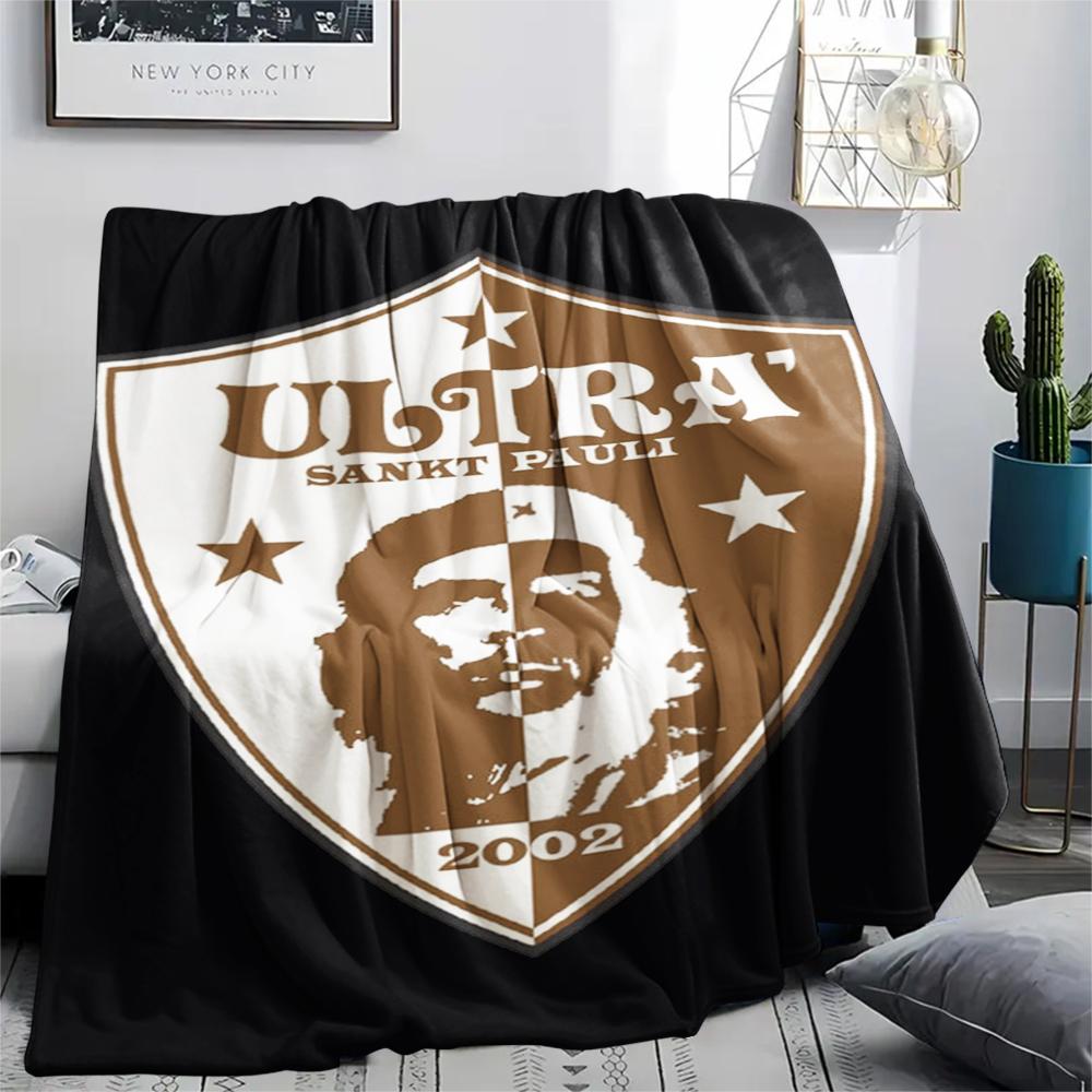 1pz Coperta in Flanella con Stampa ST Pauli, Alta qualità Confortevole per Tutte le Stagioni, Decorazione per la Casa, Calore e Comfort, Perfetta per Regali di Natale183