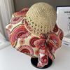 Floppy Sammenleggbar Dame Dame Strå Strand Solhatt Sommer UV-beskyttelse Reise Bredbremmet Caps