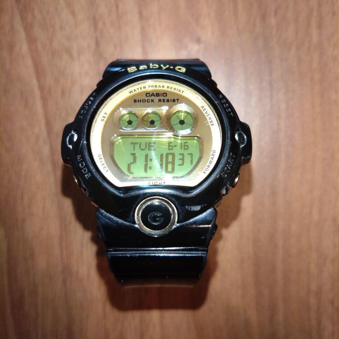 Б/у Цифровые часы CASIO Baby-G BG6901 Черно-золотые