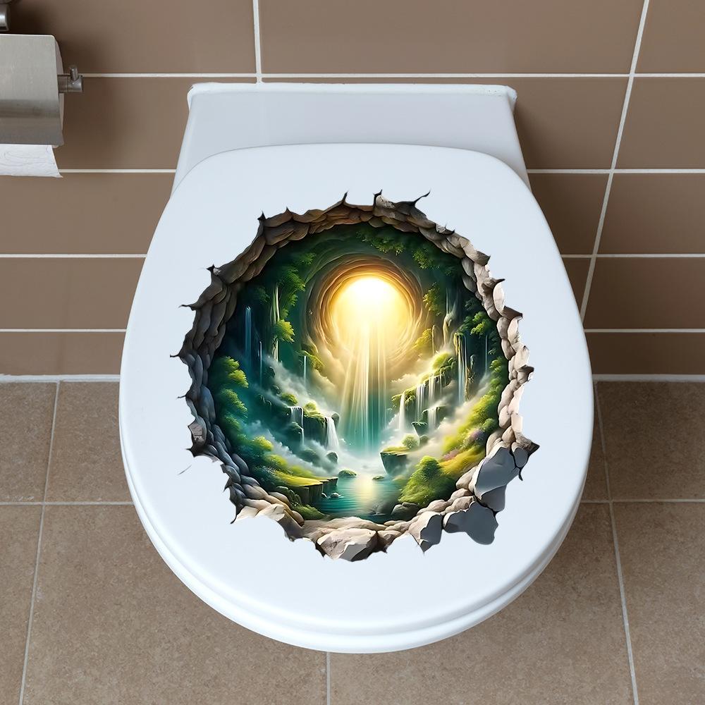 Living Room Porch Artistic Conception Landscape Bathroom Doors Windows Self-pasted Sticker