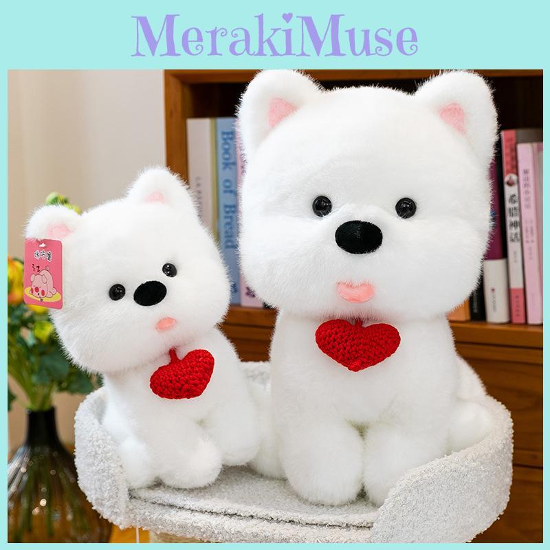 West White Highland Terrier Plush Toy Pp Cotton Filling Children Decor Playroom