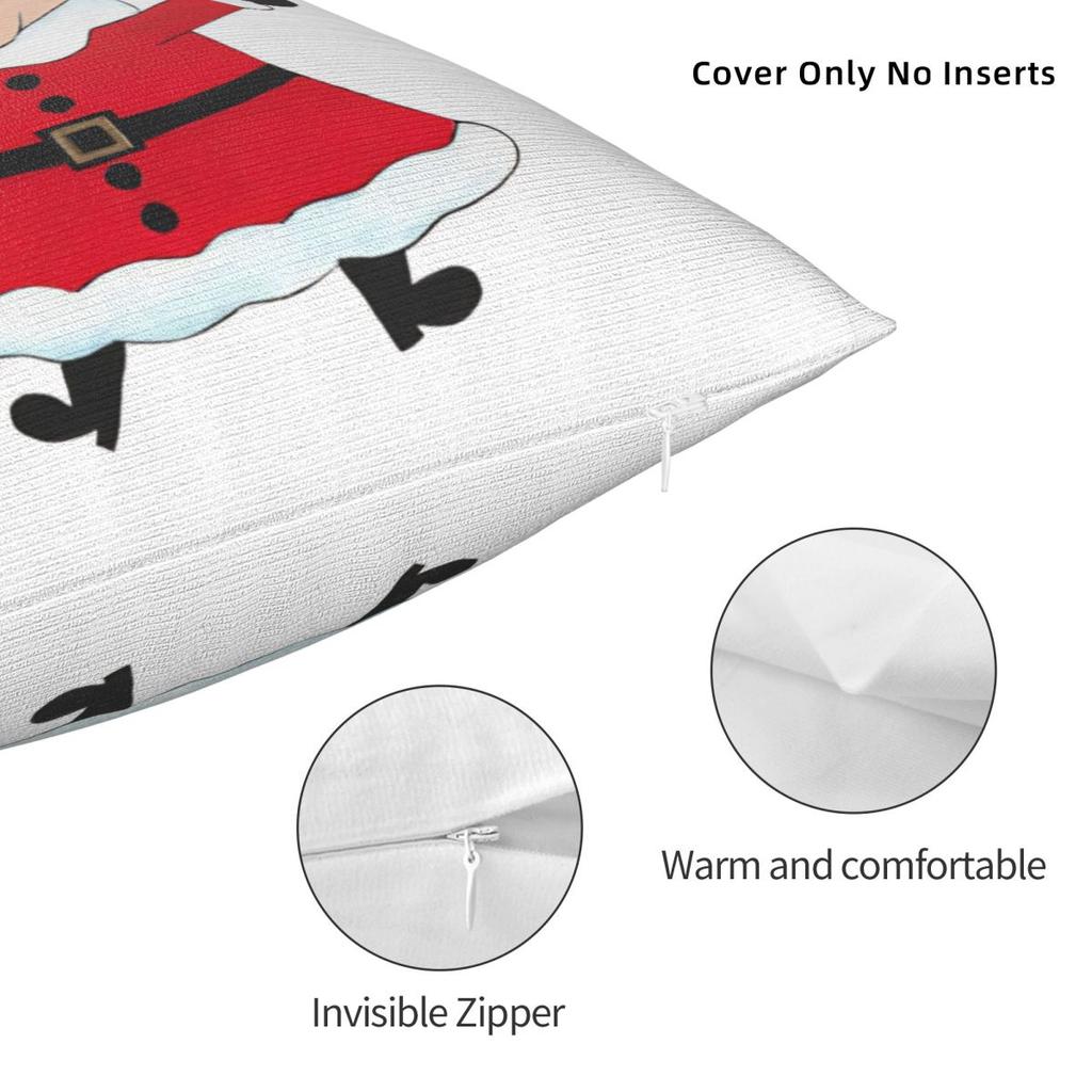 Pillow Cover Christmas Humor Custom DIY Cushion Cover Retro Trendy Pillow Case For Sofa Home Decoration Pillowcases