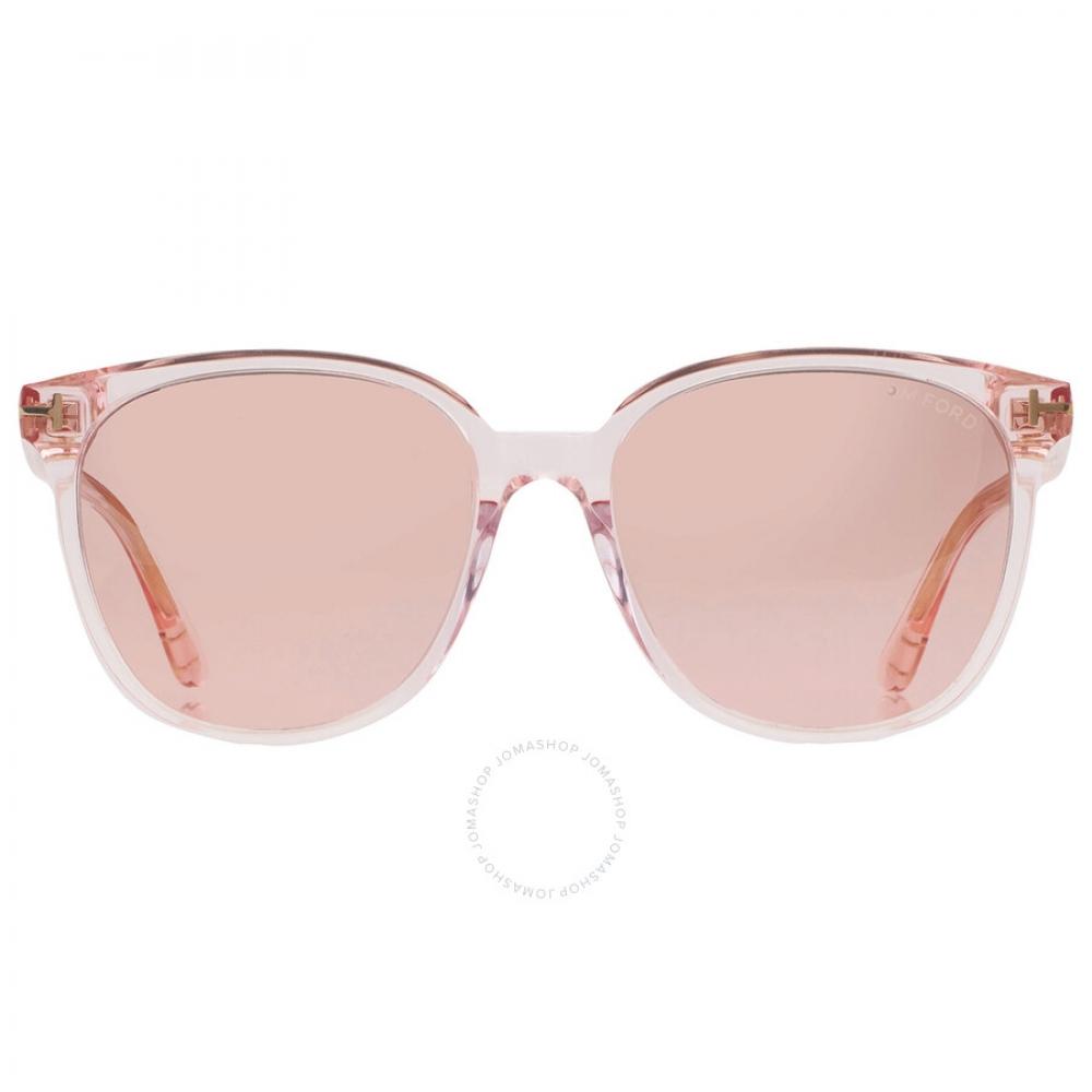 

Розовые овальные солнцезащитные очки унисекс Tom Ford FT0972 K 72G 56