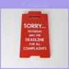 Funny Office Decor Plastic Sign With Inspirational For Workplace Gift