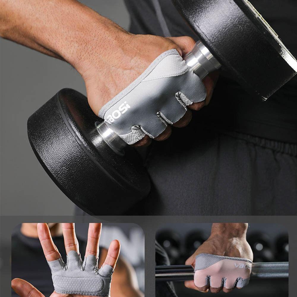 1Pair Anti-Slip Anti-Slip Workout Gloves Four Finger Weight Lifting Grips Female Male