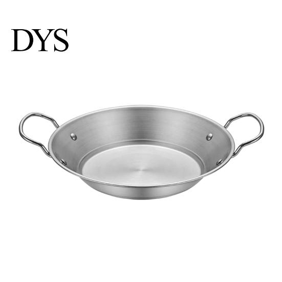 Even Heating Pan for Gas Stoves Ramen Soup Pot with Dual Handles, Stainless Steel Nonstick Flat Functional Kitchen Grilling Bottom Frying Pan,