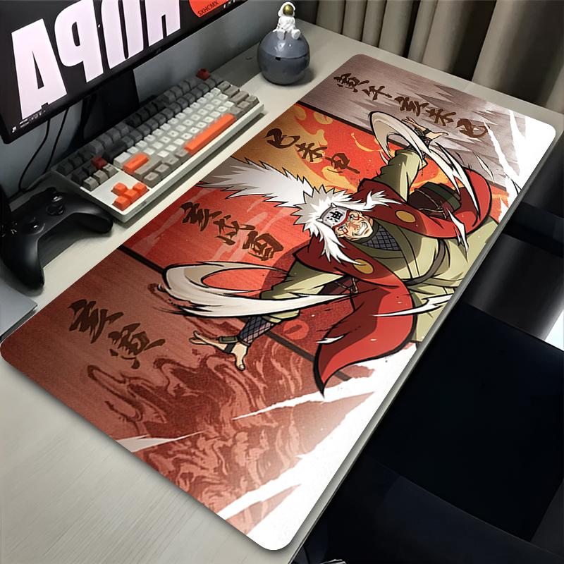 Mouse Pad Gamer Antislip Anime NNaruto Jiraiya Desk Mat Gaming PC Accessories Tablet Pad Large Mousepad Extended Keyboard Mat