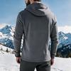 Men Fleece Hoodies Asymmetric Diagonal Zipper Sweatshirt Autumn Winter Casual Long Sleeve Hooded Jacket
