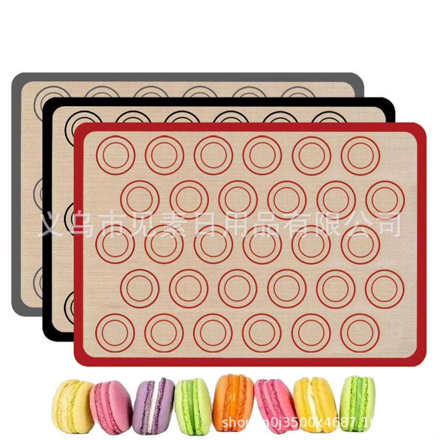 

FCM High-Temperature Non-Stick Silicone Macaron Baking Mat 0.4mm, 42x29.5cm, 30 circles printed