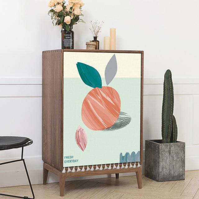 Slunečnicové závěsy odolné proti prachu Záclony do skříně Poloviční závěsy se střapcem Potah šatní skříně Pratelný do kuchyně