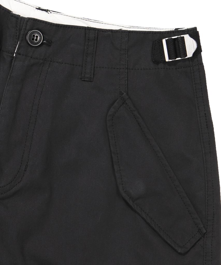 Syupeodeulai W Wide Cotton Cargo Pants Black