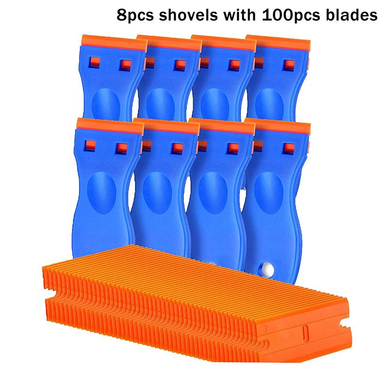 1Set Car Sticker Remover Multipurpose Plastic Small Paint Automotive Film Applying Tool Household Glass Cleaning Scraper