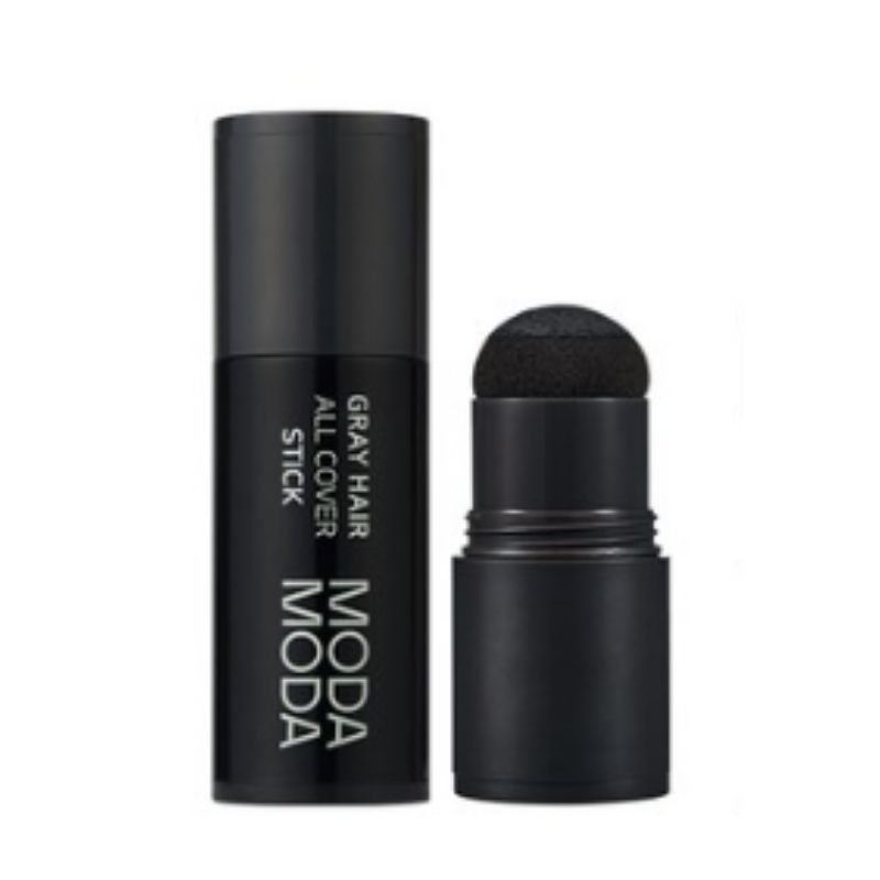 MODAMODA Gray Hair All Cover Stick 2.5g – Instant Root Touch-Up & Gray Hair Cover Stick No.1 Black