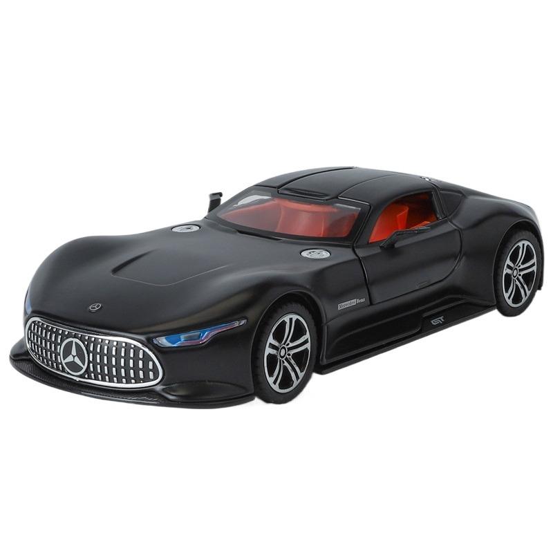 

1/24 Benzs Vision GT Alloy Concept Sports Car Model Diecast Metal Toy Racing Car Vehicles Model Simulation Sound Light Kids Gift матовый черный