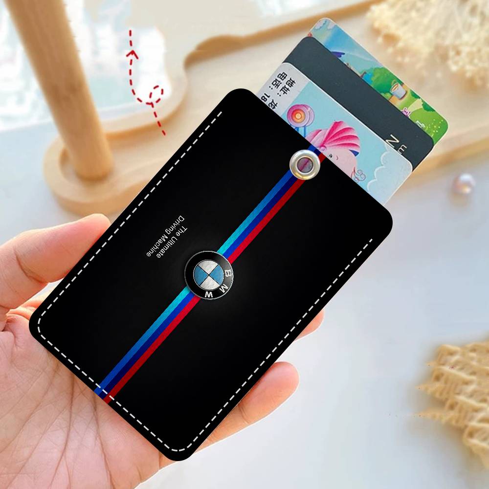 B-BMW-W Personalised Holder Suitable For Bank Card,Subway, Bus Card Wallet Card Case Badge Holder Keychain