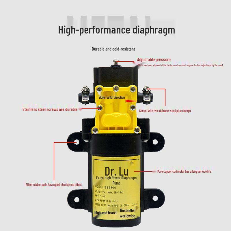 12V/24V High-Pressure Self-Priming Mini Electric Diaphragm Water Pump