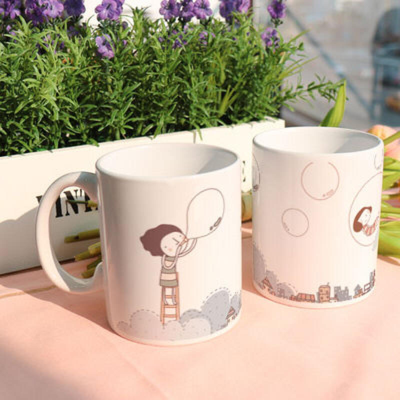 tk386-Design Mug 2p-You and Soap Bubbles