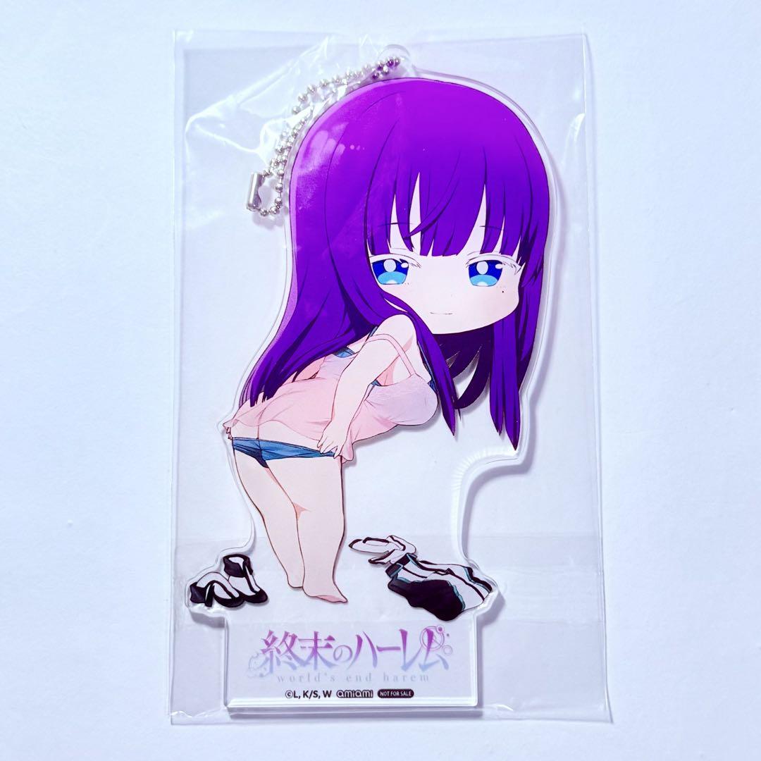 

[USED] World s End Harem AmiAmi Exclusive Figure Bonus Acrylic Keychain Miku Suou