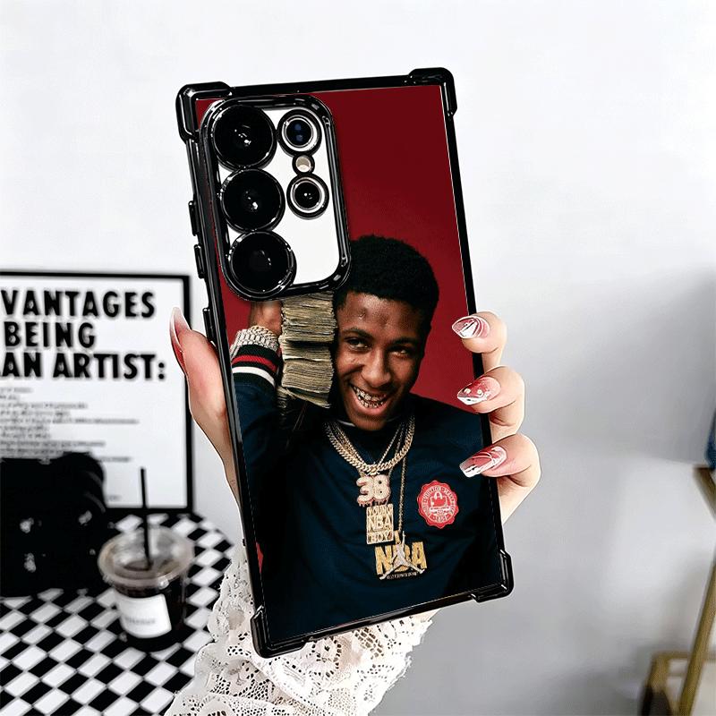 Rapper YoungBoy Plating Phone Case For Samsung Galaxy S24 S25 FE S26 Edge S23 Ultra S22 S21 Plus S20 Anti-Fall Airabag Cover
