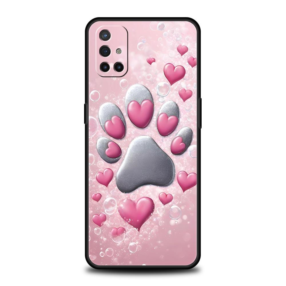 Phone Case For Oneplus 13R 13 12 10T 11 R10 Nord N100 N200 N10 9 9R CE 2 3 Z Pro Lite 5G Soft TPU Cover Og Paw Print Aesthetics