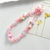 Sanrio Cute Melody Hello Kitty Kuromi Cinnamorol Acrylic Keychain Hand Chain Phone Strap Fashionable Jewelry Accessory