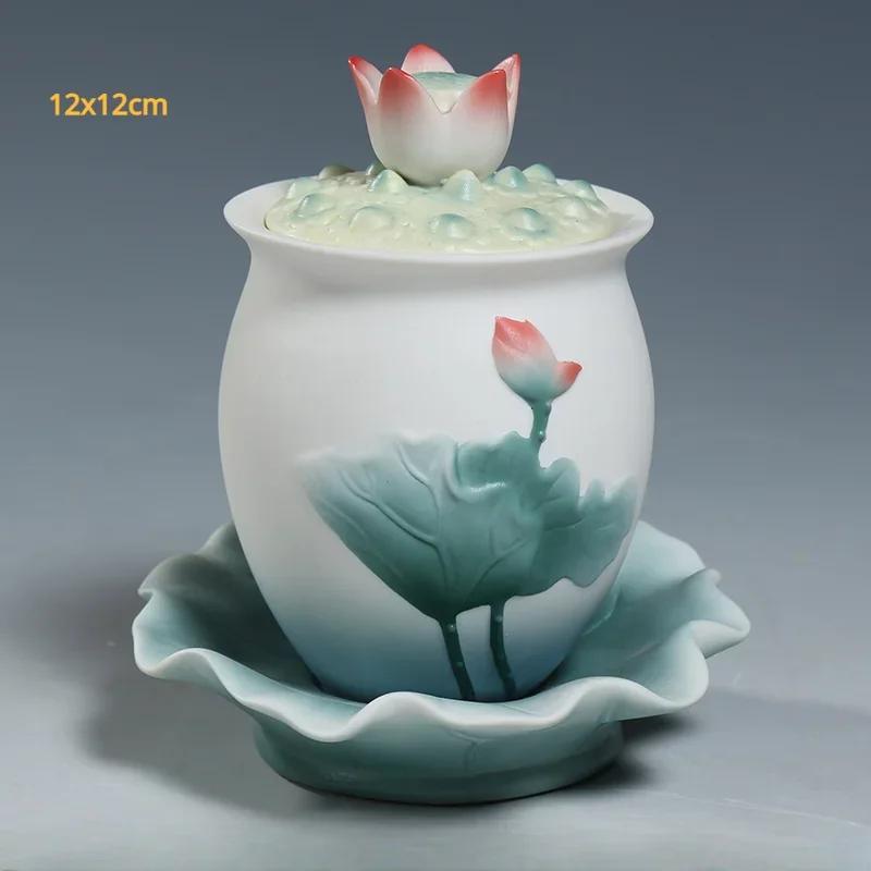 1pc Ceramic Household Buddhist Tools Set for Worshipping Buddha Statues, Guanyin Statues, Household Items Fruit Tray, Holy Water