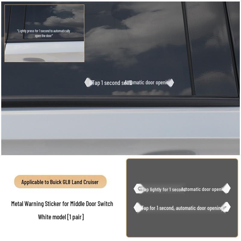 Buick GL8 Exterior Warning Sticker for Middle Door Switch