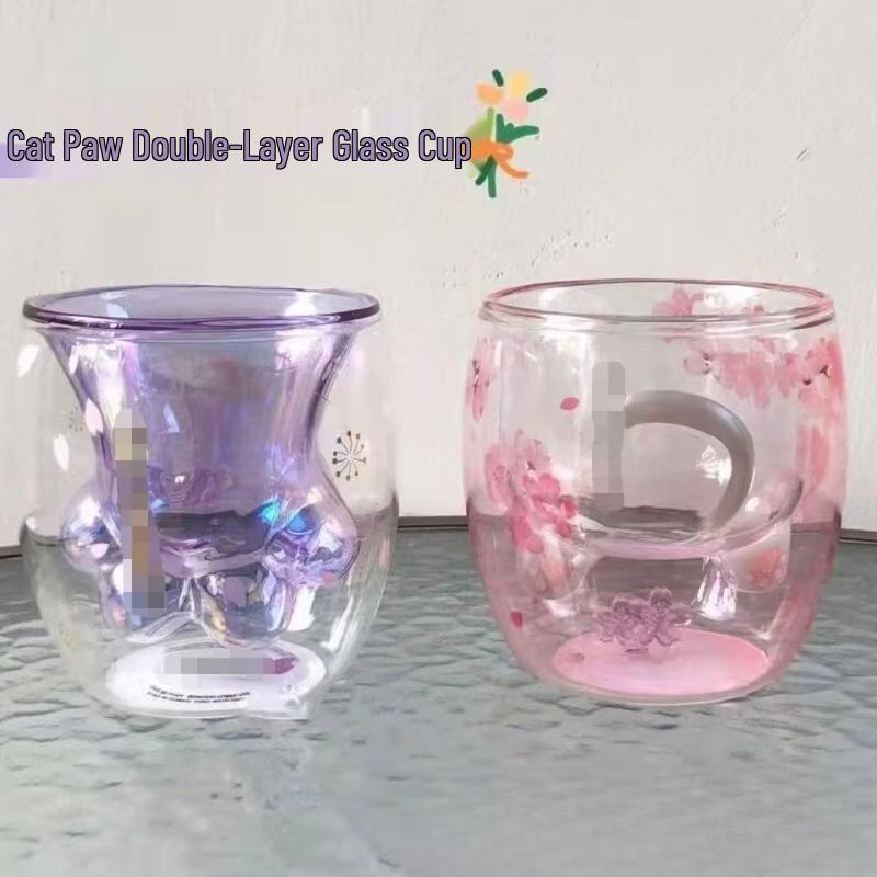 Shangqi Cat Paw Heat-Resistant Glass Mug