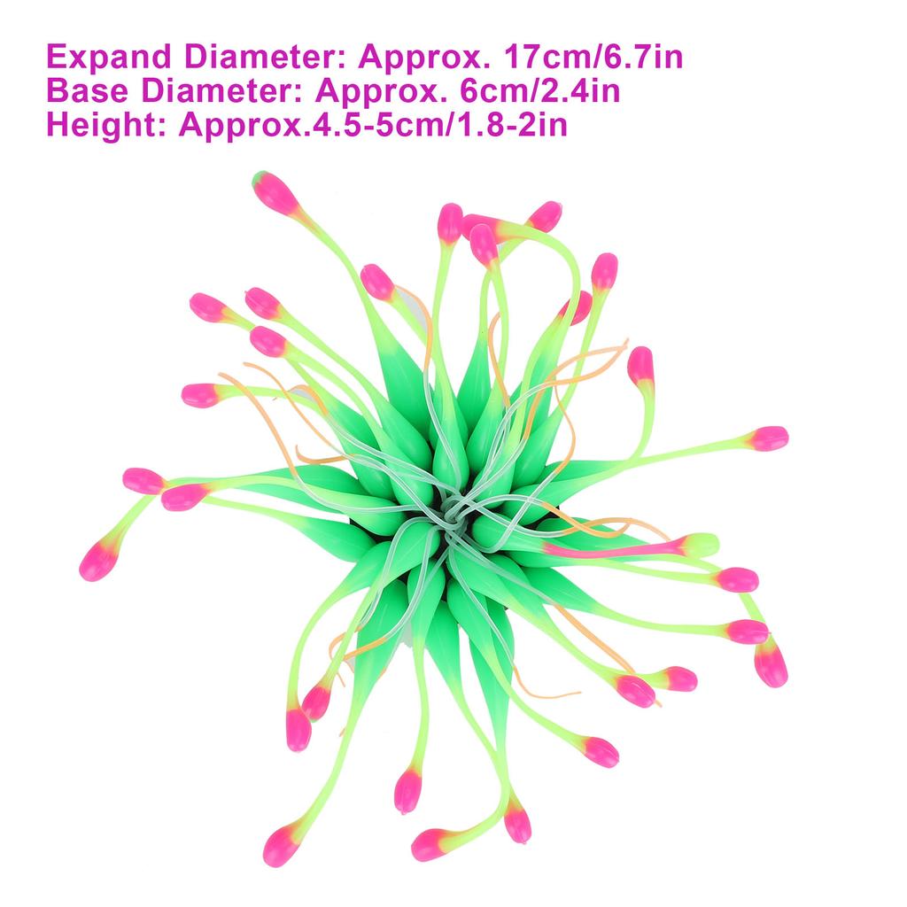 Artificial Coral Silicone Simulation Water Plant Aquarium Fish   Decoration Ornament